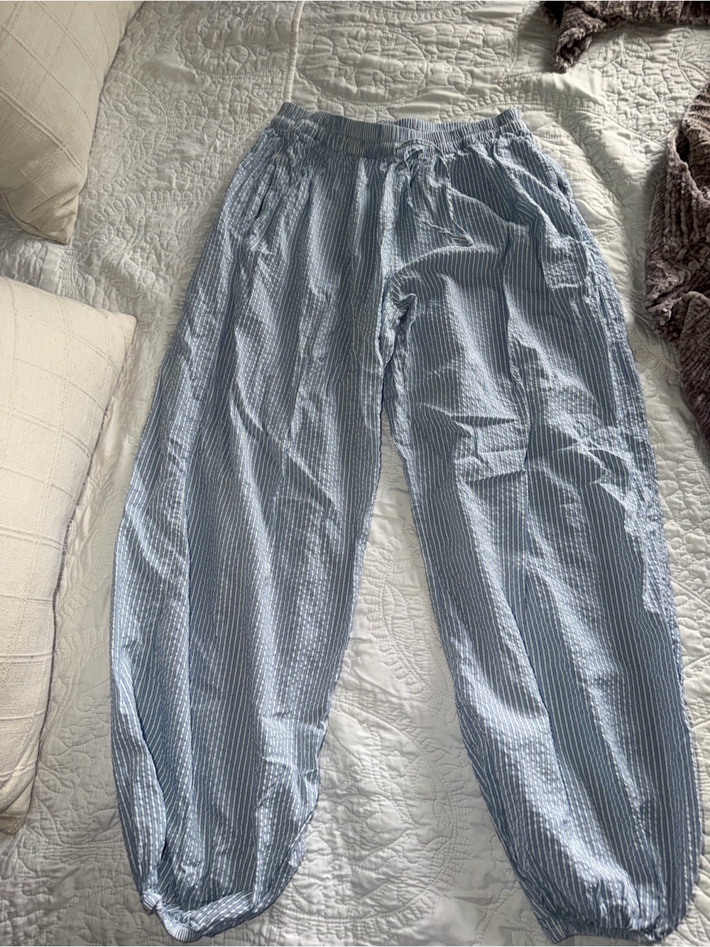 Light Blue Striped pants